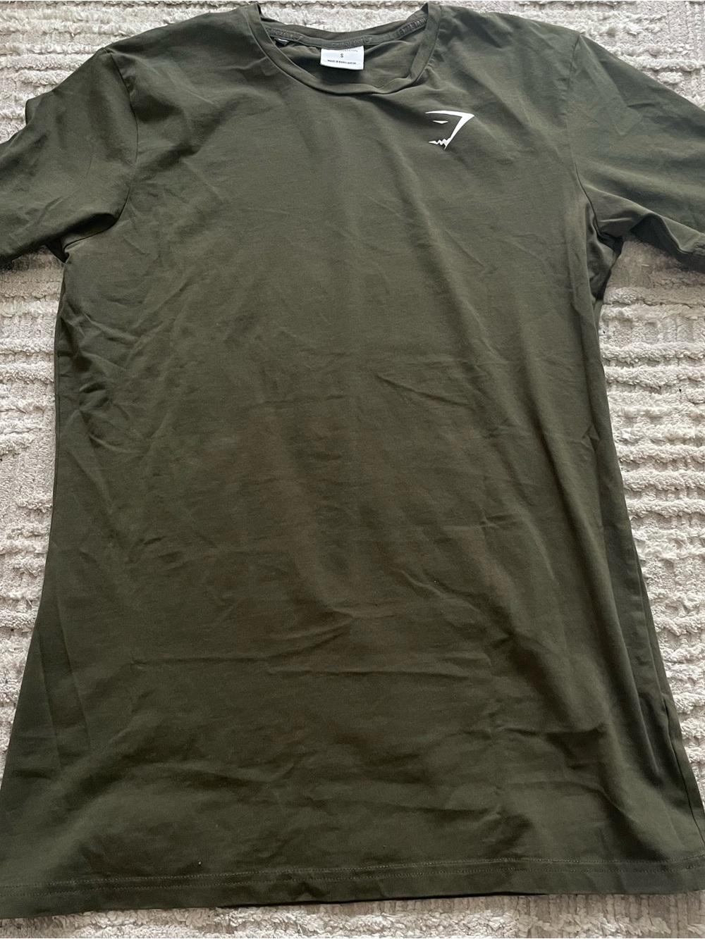 Gymshark Olive Crew Neck Short Sleeve Tee